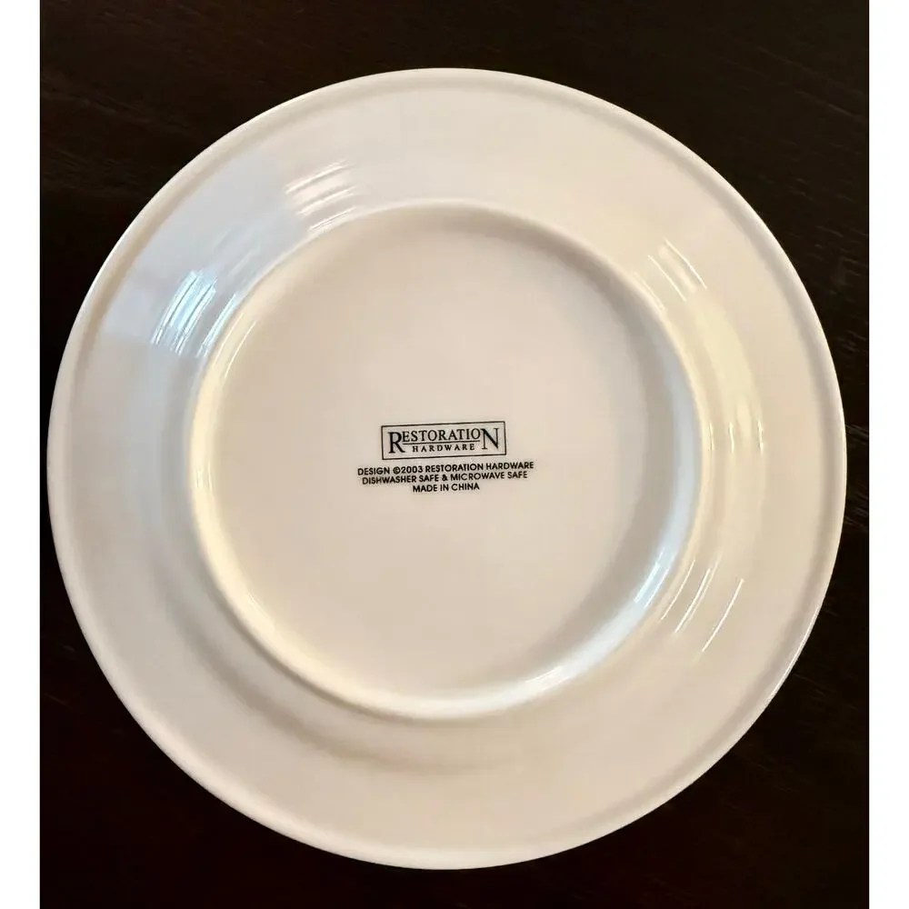 Restoration Hardware French Cheese Plates Set of 4 “Le Troupeau” Collection